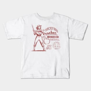 Rockford Peaches Baseball Team 1943 Kids T-Shirt